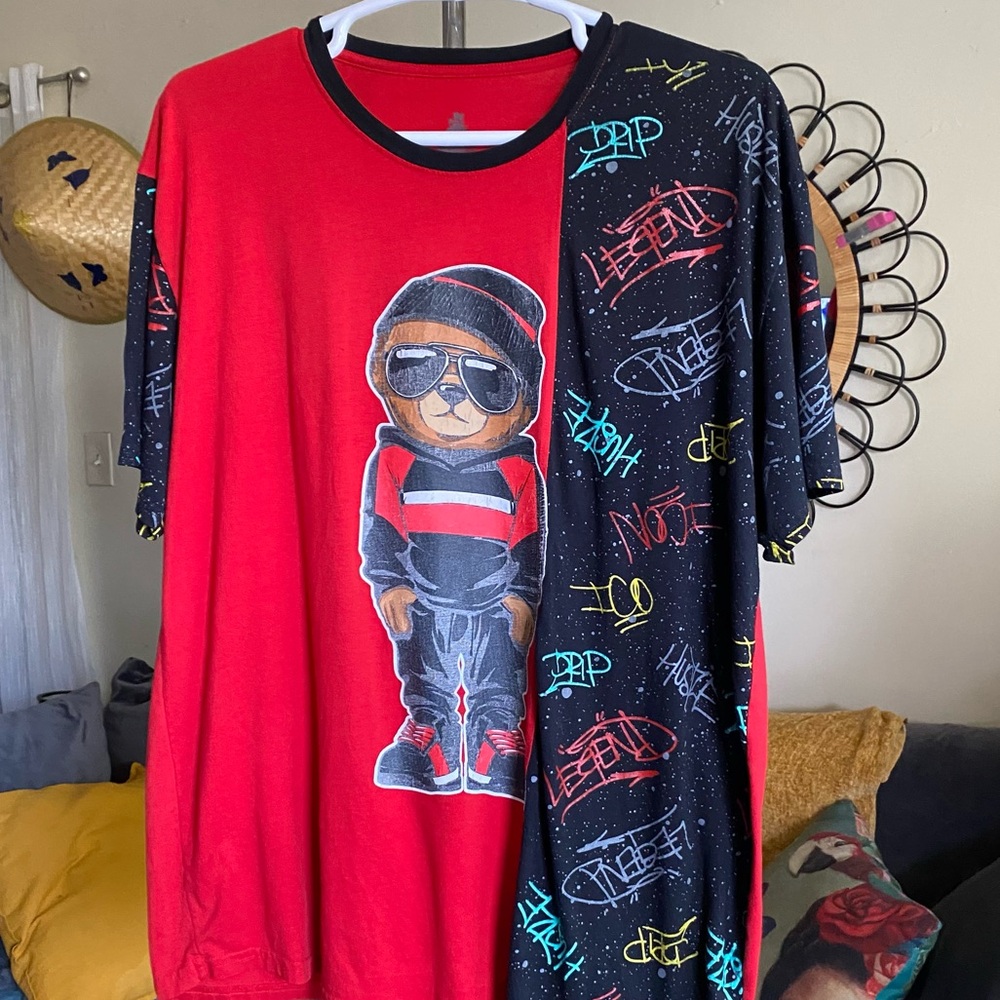 Launder Bailey Bear OG Rap 90’s Hip Hop T-Shirt Plus Size 3XL
